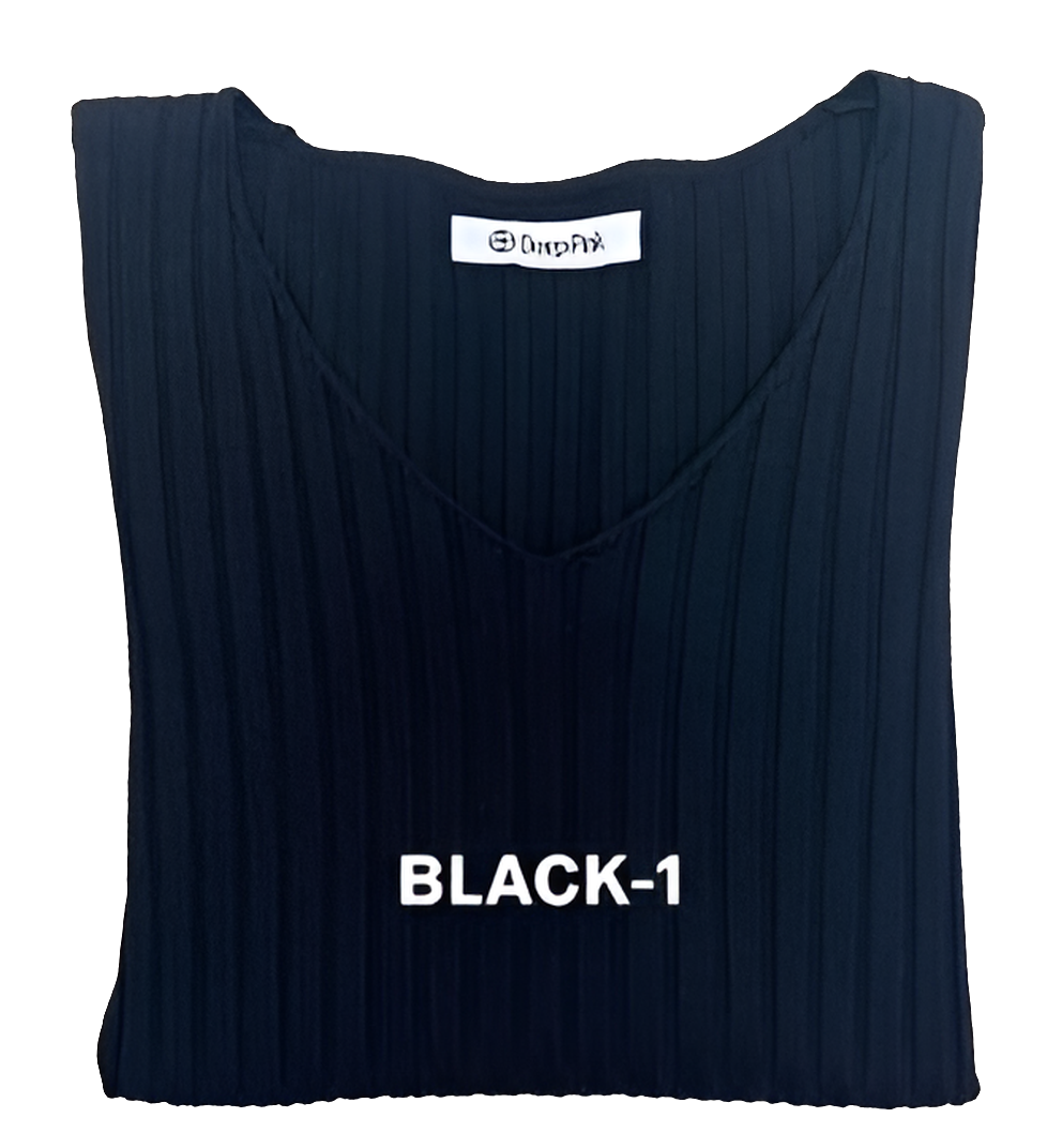 Basic Pullover V-Ausschnitt gerippt BELLA