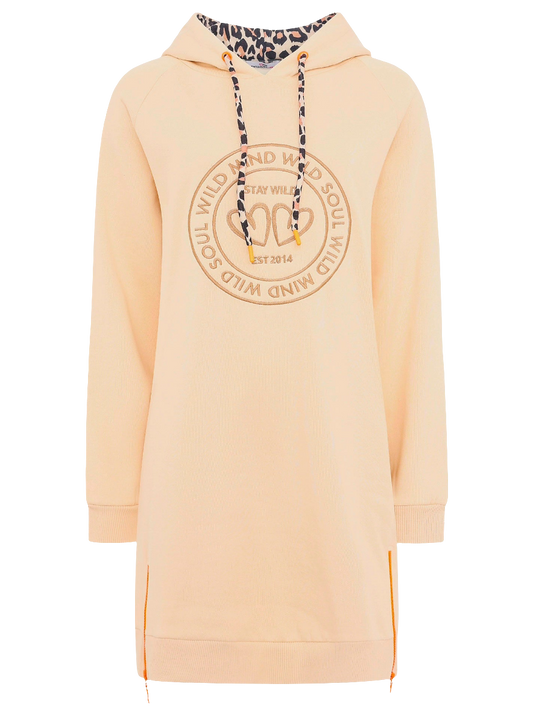 Zwillingsherz Hoodiekleid "Wild Mind Wild"