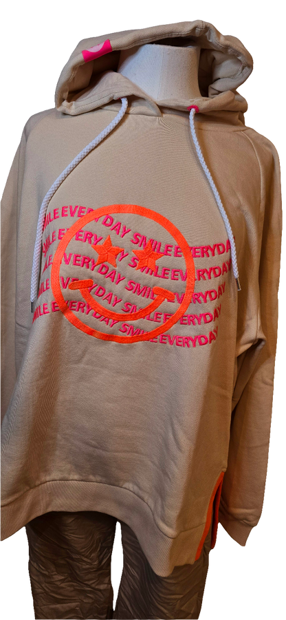 Zwillingsherz Hoodie Smile Everyday