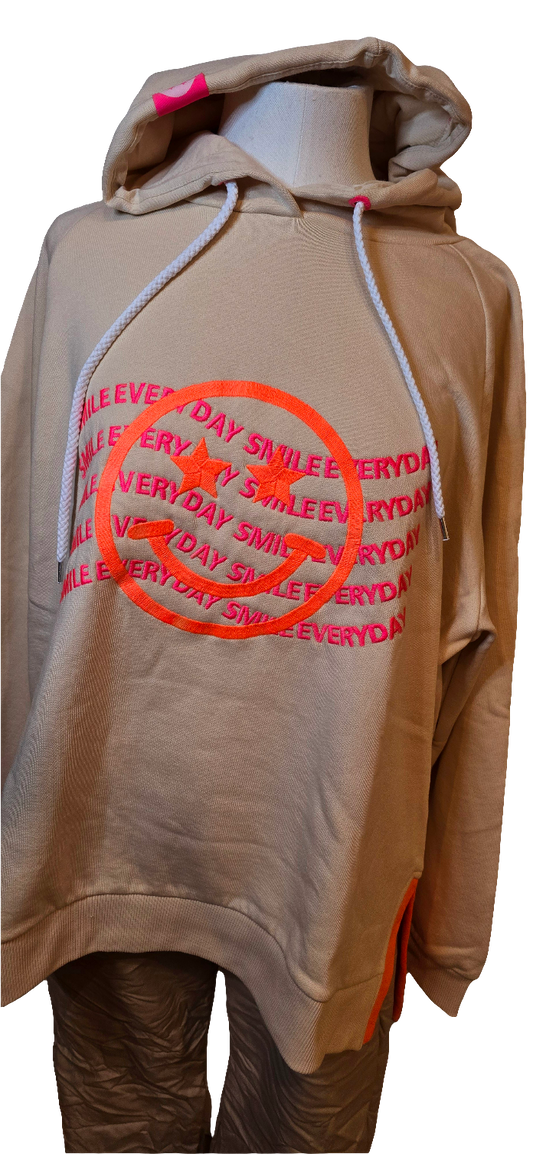 Zwillingsherz Hoodie Smile Everyday