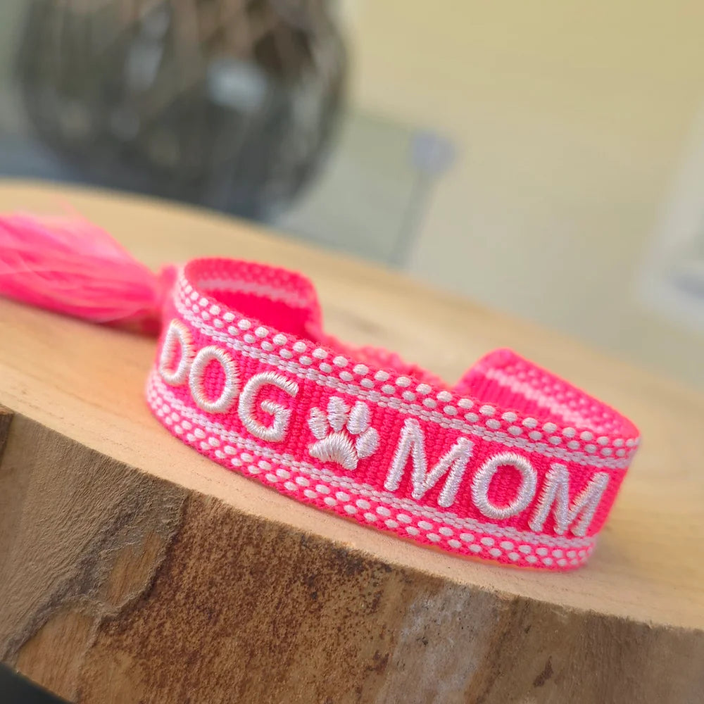 Statement Armband gewebt  DOG MOM #15