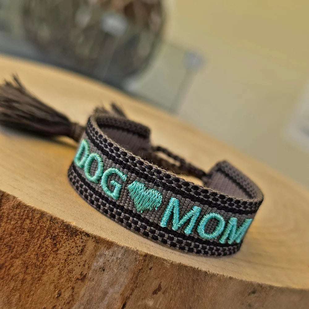 Statement Armband gewebt  DOG MOM #16