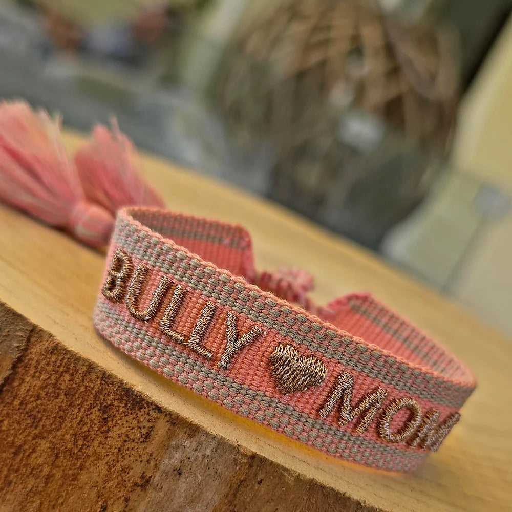 Statement Armband gewebt  BULLY MOM #18