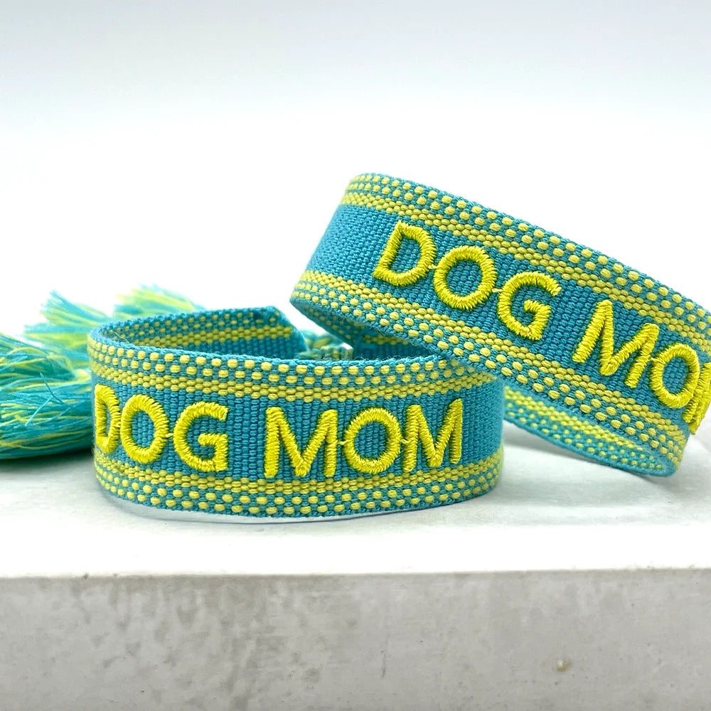 Statement Armband gewebt  DOG MOM #4