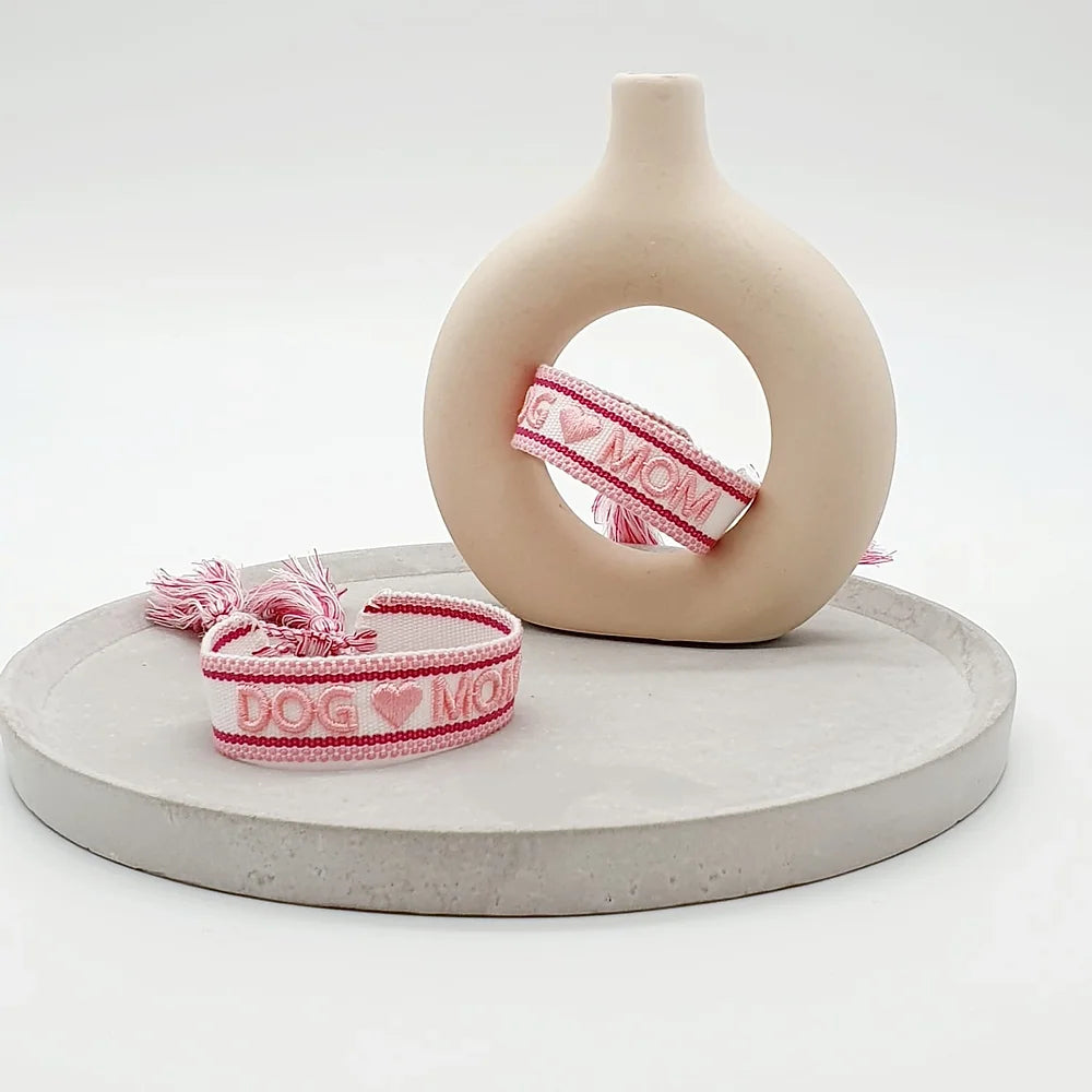 Statement Armband gewebt  DOG MOM #8