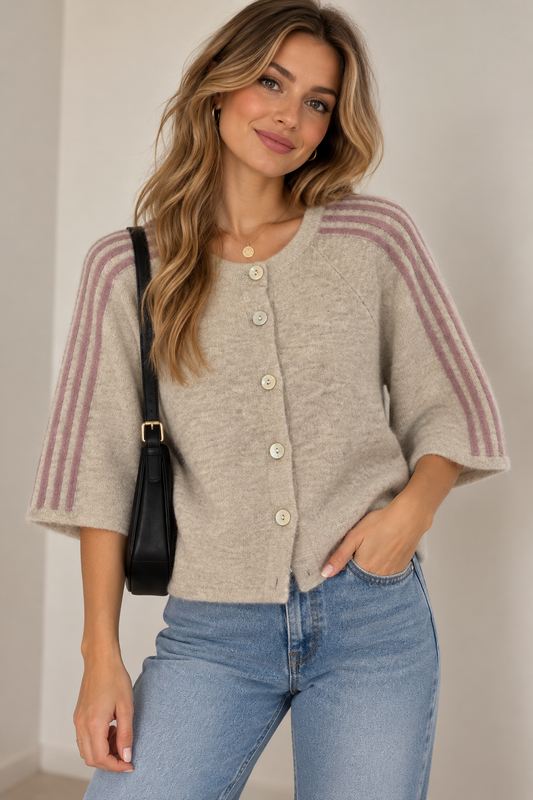 Strickcardigan 6 Stripes