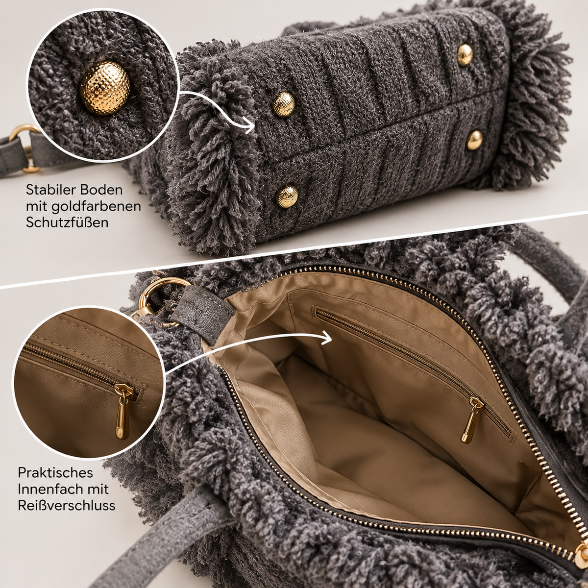 Tasche Mini Winter Vibes braun