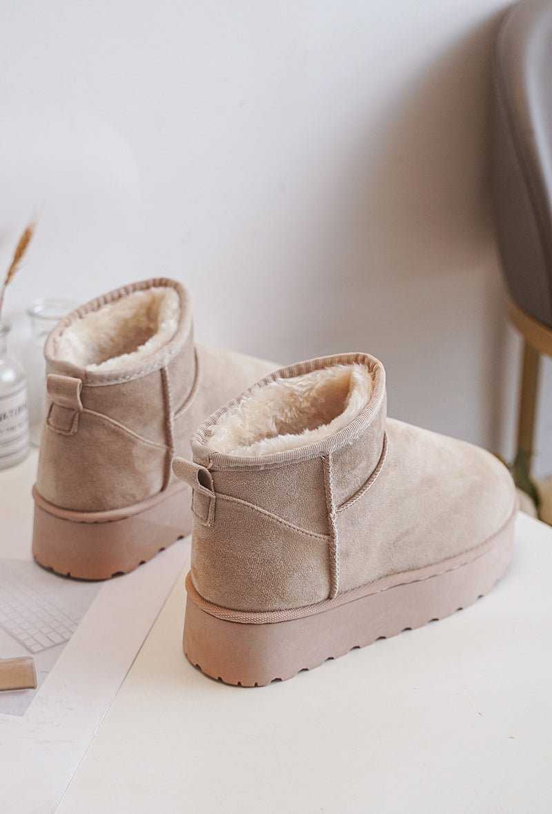 Winterboots Flauschi Beige