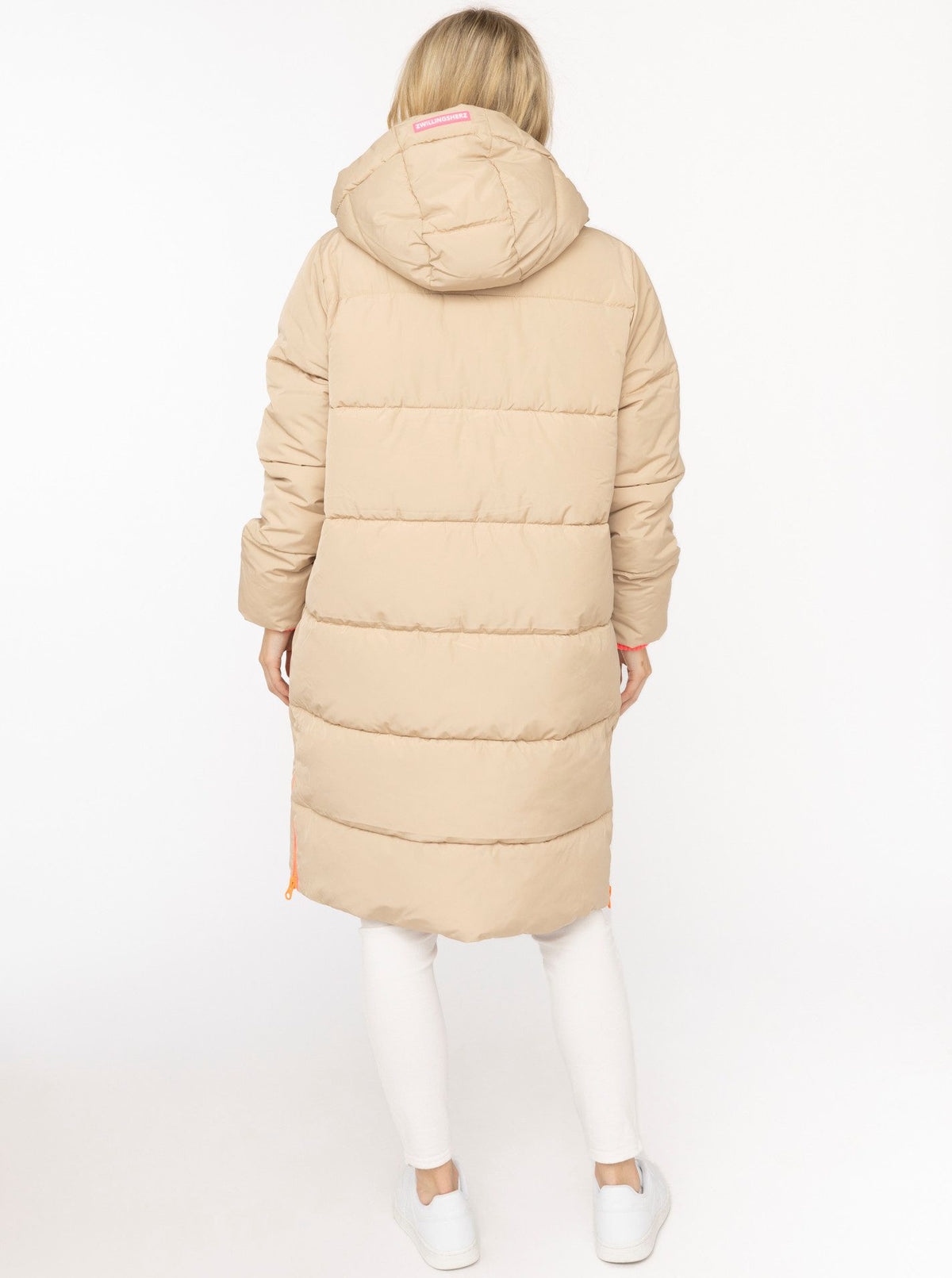 Zwillingsherz Langer Steppmantel COZY Beige