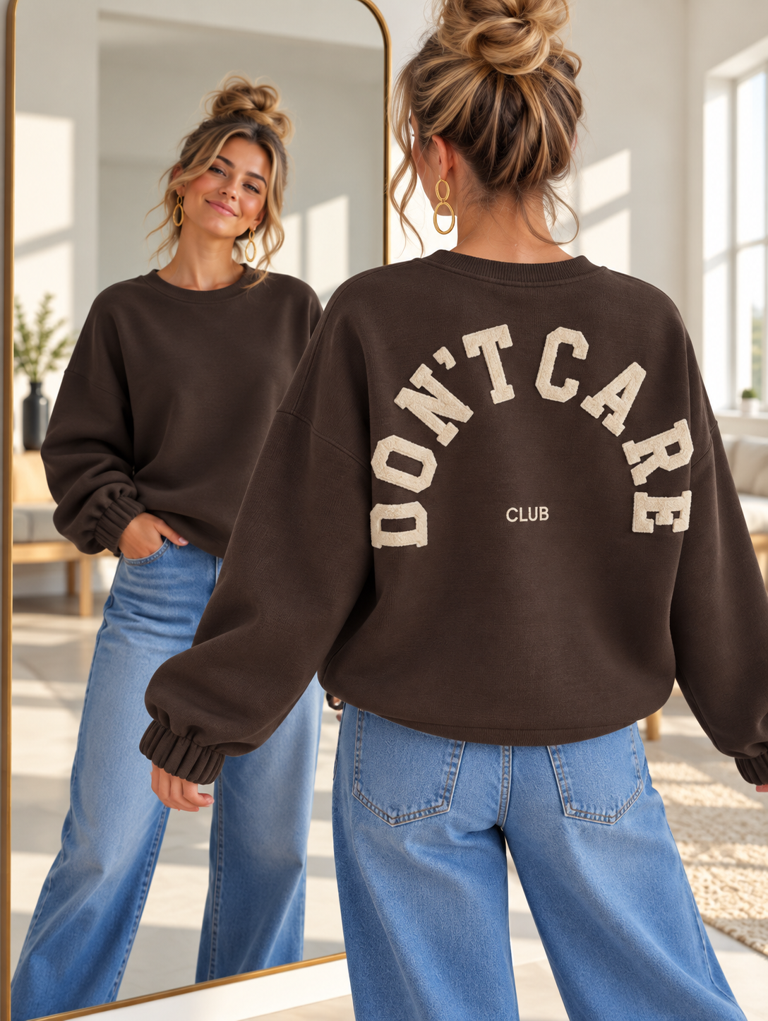Kuschel Sweater DON´T CARE Club