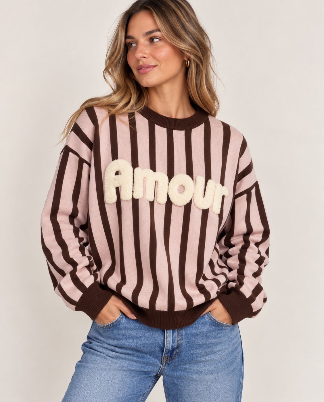 Sweater Gestreift AMOUR